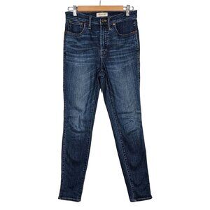 Madewell 10" High-Rise Skinny Jeans Medium Dark Wash Stretch Women's 27